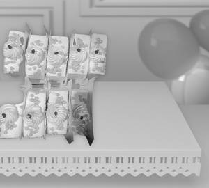 White forest pastry