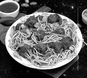 Veg Manchurian Noodles