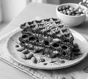 Crunched Almond Brownie Waffle