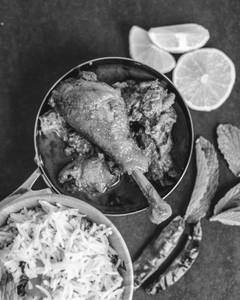 Steam Rice with chicken curry 2 pc