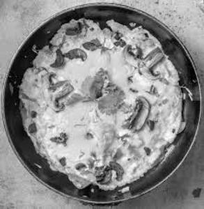 Baby Corn & Mushroom Cheesy Omelette