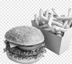 Burger With French Fries