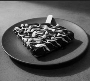 Dark chocolate waffle