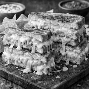 Triple Cheese Explosion Sandwich