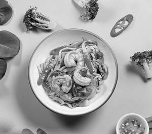 Bah Mee Pad Tom Yum Kung ( Prawn Tom Yum Ramen )
