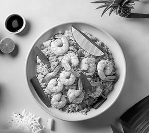 Khao Pad Sapparod Kung ( Thai Pineapple Prawn Fried Rice )