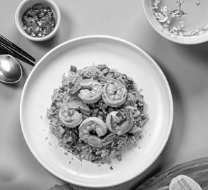 Khao Pad Tom Yum Kung ( Thai Tom Yum Prawn Fried Rice )