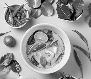 Tom Yum Nam Sai Veg ( Clear Thai Hot & Sour Veg Soup )