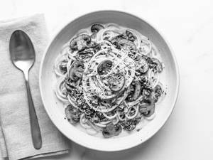 Creamy Mushroom Florentine Spaghetti Pasta