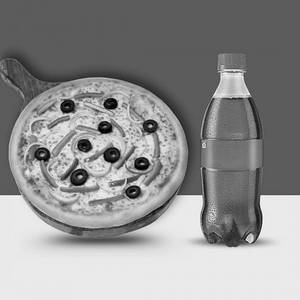 Tandoori Veg Pizza + Free Coca Cola 250 Ml