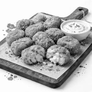 Cheesy Corn Nuggets With Dip