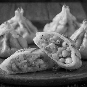 Corn & Cheese Pan Fried Momo