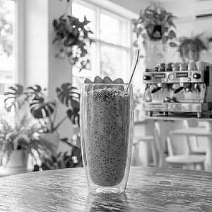 Strawberry, Chia, Yogurt Smoothie