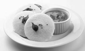 Idly Sambar Coconut Chutney