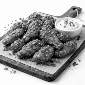 Classic Chicken Wings With Spicy Hot Sauce(5 Pieces)