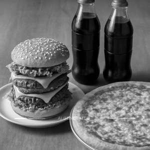 1 Amazing Burger + 1 Classic Pizza (L) + 2 Coke
