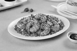 Tiger Prawns tossed in Salt & Pepper