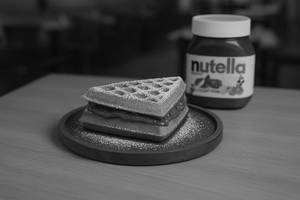 Nutella Weds Brownie Waffle