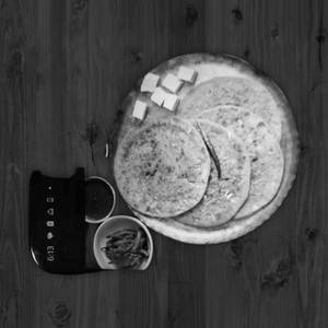 Mushroom masala Cheese Paratha
