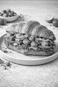 Croissant Paneer Sandwich
