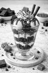 Caramel Fudge Brownie  Sundae