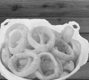 Plain onion ring papad