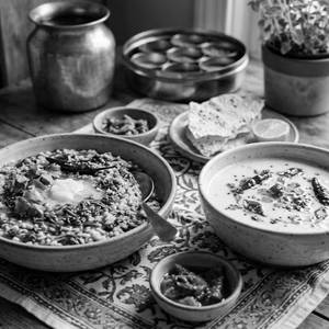 Palak Khichdi Kadhi