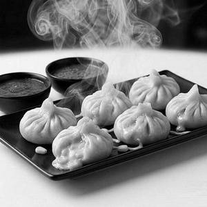 Corn & Cheese Steam Momos - 6 Pc