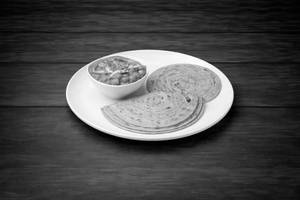 Lachaa Paratha With Punjabi Chana Masala [Serves 1]