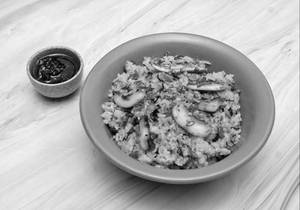 Mushroom And Spinach Fried Rice
