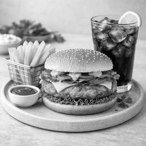 Chicken Fantastic Burger + Cold Drink + Fries