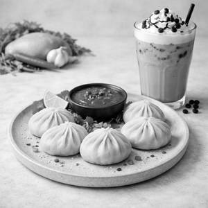 Paneer Momos + Cold Coffee