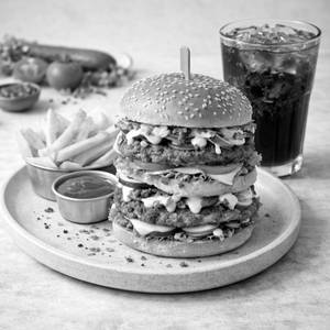 Veg Club Maharaja + Fries + Cold Drink