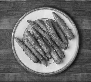 Golden fried baby corn