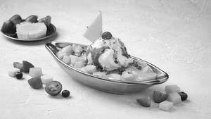 Fruit Salad With Ice Cream