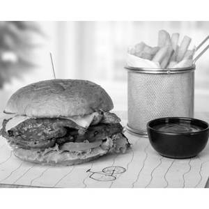 Bbq Chicken & Cheddar Burger