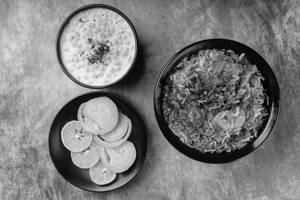 Soya Chaap Biryani With Raita
