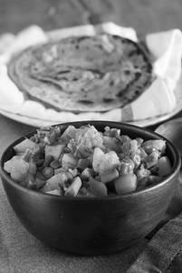 Aloo Paratha+Mix Veg   
