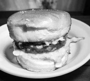 Burger veg aloo patty makhani