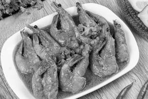 Medium Prawn Alu Kophi Diye Rosha (8 Pcs)