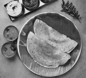 Kal dosa ( 3pieces ) chutney sambar
