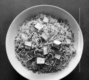 Paneer mushroom rice