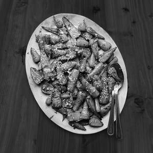 Honey chilli potato