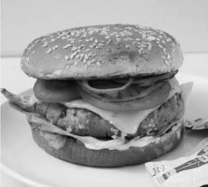 Cheesy aloo patty burger