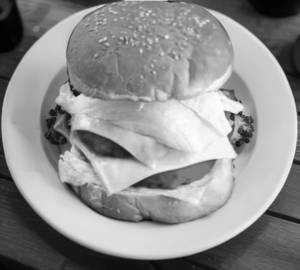 Double blaster zinger burger