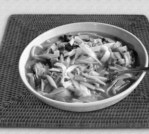 Mushroom Noodles Soup