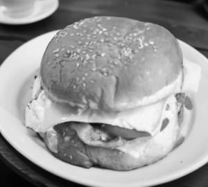 Zinger double aloo tikki burger