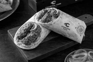 Chicken Galouti Roll With Egg.