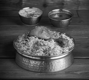 Half briyani