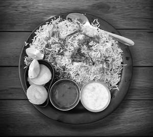 Chicken tawa fry+chicken Hyderabadi dum biryani+
